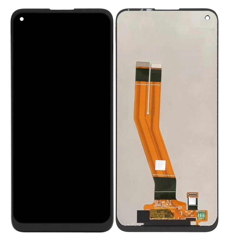 LCD with Touch Screen for Samsung Galaxy M11 - Black (display glass combo folder)